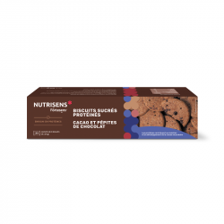Biscuits protéinés cacao et...