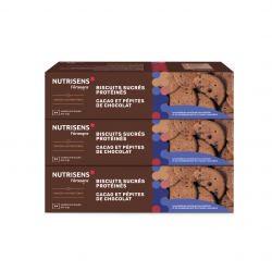 Biscuits protéinés cacao et...